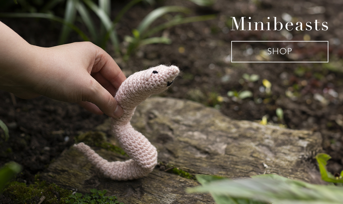 toft new milton crochet worm garden minibeasts cute patterns
